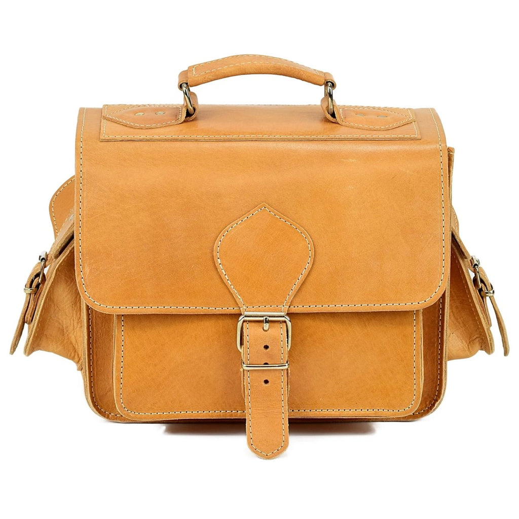 Unisex Dark Brown Leather Laptop Messenger Shoulder Side Bag (Brown, 11 x  15 Inches) – Leatherwallah