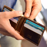 Single folding Horizontal Men's Wallet - Banknotes & Cards